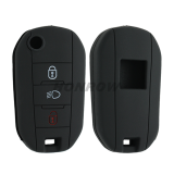 For Peugeot, Citroen 3 button silicon case (black,blue ,red. Please choose the color)