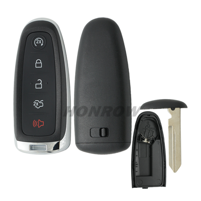 For Ford 4+1 button remote key blank without logo