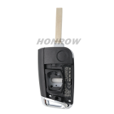 For VW 3 button remote key shell with  HU162T Blade