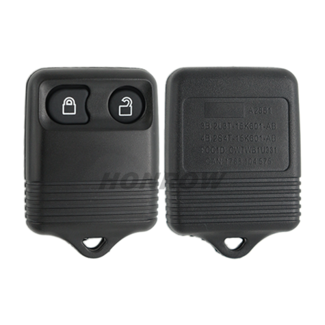 For Fo 2 button remote key blank