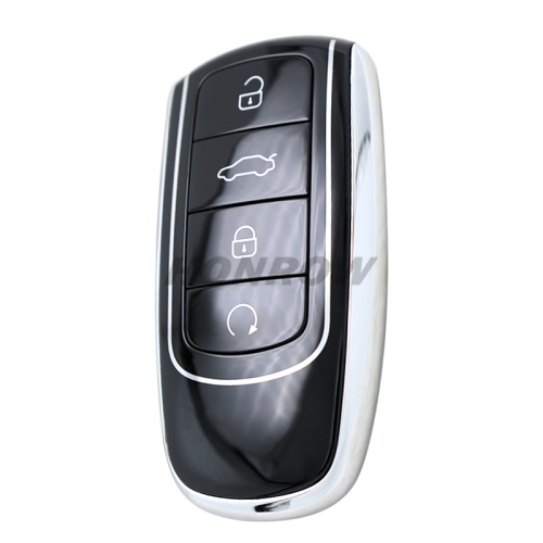 For Chery 4 button smart key with key blade