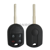 For GTL Ford 4 buton remote key shell with HU101 key blade enhanced version