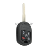 For GTL Ford 5 buton remote key shell with HU101 key blade enhanced version
