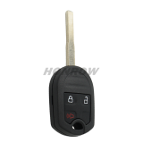For GTL Ford 3 buton remote key shell with HU101 key blade Stronger enhanced version