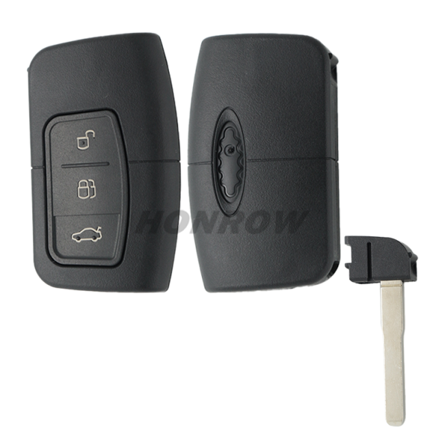 For Fo 3 button remote key blank (used for keyless remote)