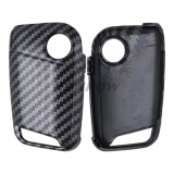 For VW  ABS Carbon Fiber Car Key Case Cover