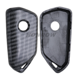 For VW  ABS Carbon Fiber Car Key Case Cover