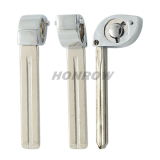 For Hyundai I30 IX35  3 button flip remote key blank with Toy40 Blade  White color