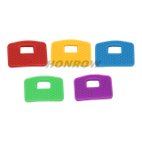 500pcs/Bag Colored Key Caps Covers Soft Rubber Key Identifiers Protector Organizer Labels Silencer Key Toppers Key Accessories