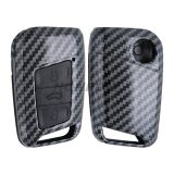 For VW  ABS Carbon Fiber Car Key Case Cover