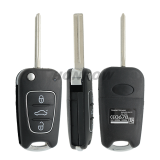 For Hyu 3button flip remote key blank with Toy40 Blade