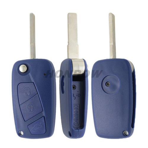For Fi 3 button remtoe key blank with special battery clamp Blue color