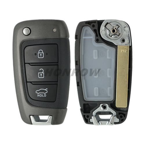 For Hyundai 3 button remote key blank
