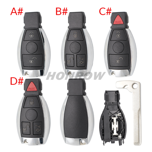 For Benz 3 button remote  key blank