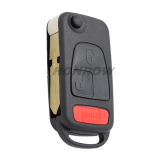 For Benz 2/2+1/3/3+1 Button Flip Remote Key Blank with 4 track blade,please choose the key type. (No Logo)
