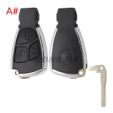 For Benz 3/3+1 button modified remote key blank
