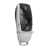 For Benz 3 Button Remote Car Key Shell Case Housing for Mercedes Benz E Class E200 E260 E300 E320 W213 2017 2018 2019 C200L E300L S320 GLC White/black color