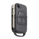 For Benz 2/2+1/3/3+1 Button Flip Remote Key Blank with 4 track blade,please choose the key type. (No Logo)