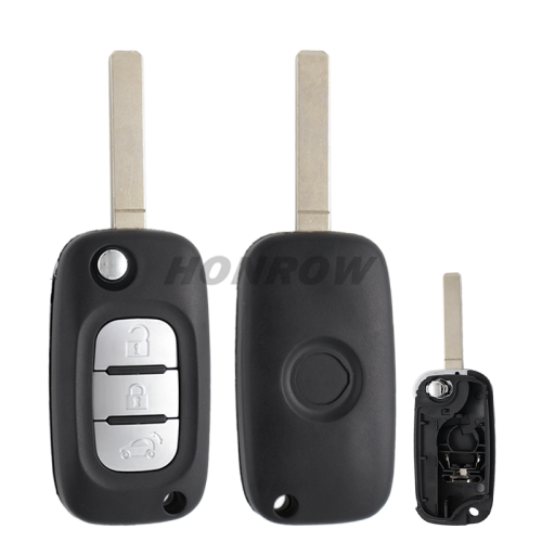 For Benz smart 3 button remote key blank