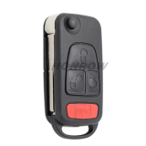 For Benz 2/2+1/3/3+1 Button Flip Remote Key Blank with 2 track blade please choose the key type. (No Logo)