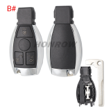 For Benz 3 button remote  key blank