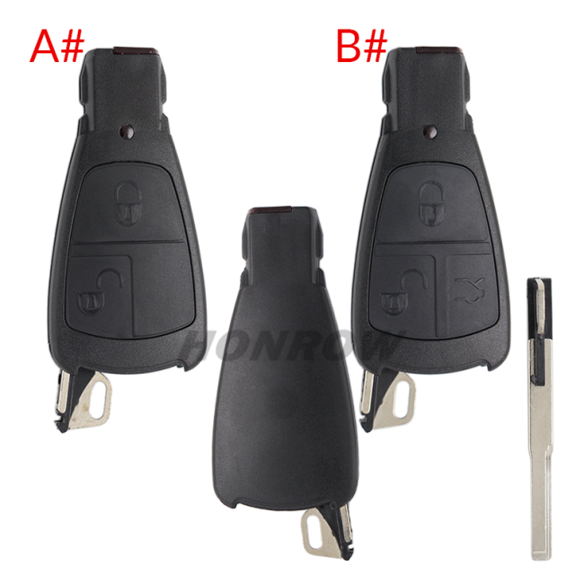 For Benz 3/4 button smart key shell