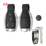 For Benz 3/3+1 button key Blank