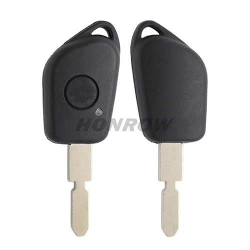 For Peugeot 1 button remote key blank with 406 blade
