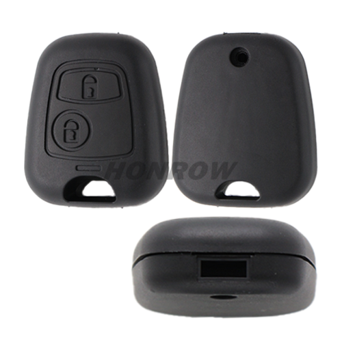 For Peu 2 button remote key case for VA2&HU83&NE78 307&407&406 key blade (without key blade)