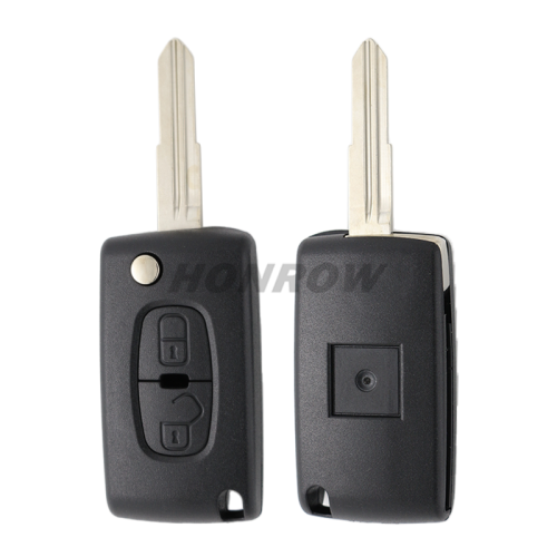 For Peugeot 2 button flip remote key shell (MIT11R)