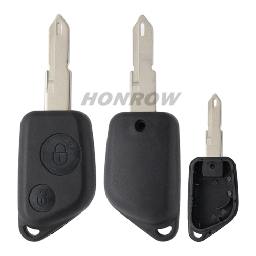 For Peu 2 button remote  key blank without Logo (With Battery Place)