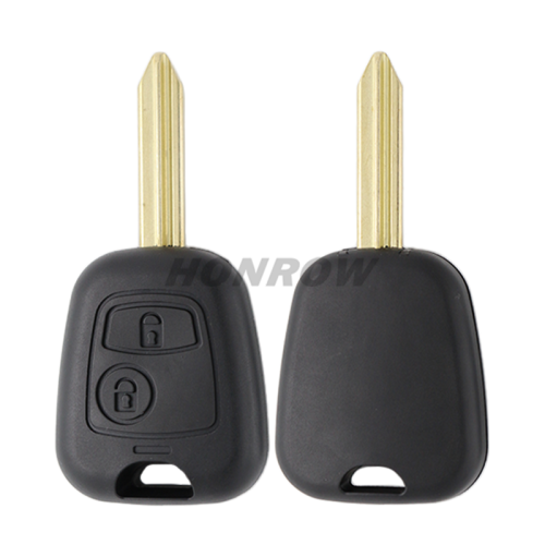 For Peugeot 2 button remote key blank With SX9 key blade
