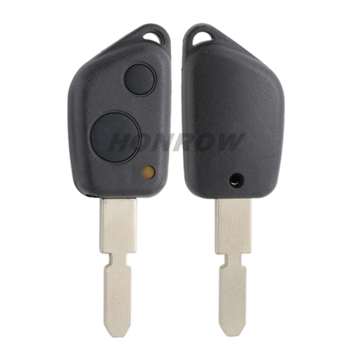 For Peu 2 button remote  key blank with 4 track blade  (Without Battery Place)