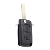 For Peu 407 blade 2 buttons flip remote key shell ( HU83 Blade-2Button-With battery place )