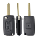 For Cit 2 button modified flip remote key blank with SX9 Blade