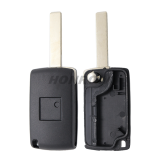 For Cit 2 button modified flip remote key blank with HU83 Blade