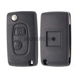 For Cit 2 button modified flip remote key blank with SX9 Blade