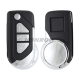 For Cit 3 button flip remote key blank with HU83 & 407 Key blade