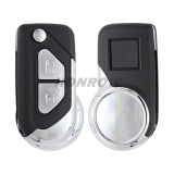For Cit 2 button flip remote key blank with HU83 & 407 Key blade