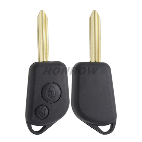 For Citroen Elysee 2 Button Remote Key Blank (No logo)