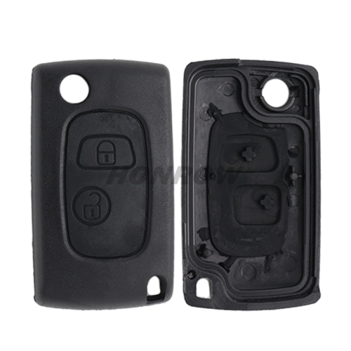 For Cit 2 button flip remote key blank with SX9 key blade
