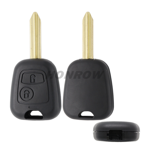 For Peugeot 2 button remote key blank With SX9 key blade
