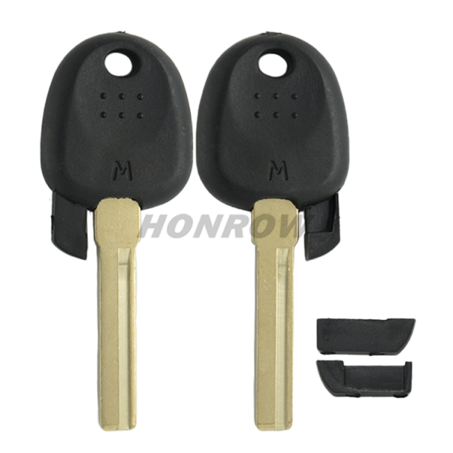 For Hyundai transponder key blank With Left Blade