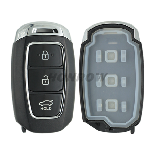 For 2021 new Hyundai 3/4/5 button smart remote key blank with battery clamp
