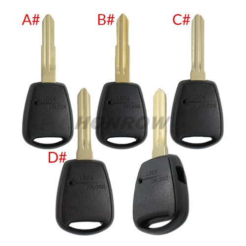 For Hyundai 1 button remote key blank Without Logo