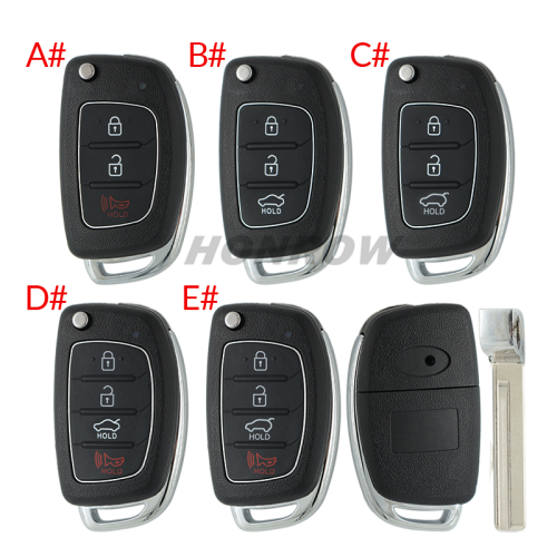 For Hyundai 2+1/3/3+1 button remote key blank with HY20R key blade