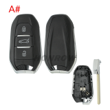 For Citroen 3 button remote key blank with VA2 blade without logo.Please choose the button