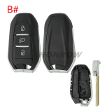 For Citroen 3 button remote key blank with HU83 blade without logo.Please choose the button.