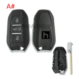 For Citroen 3 button remote key blank with VA2 blade Please choose the button.