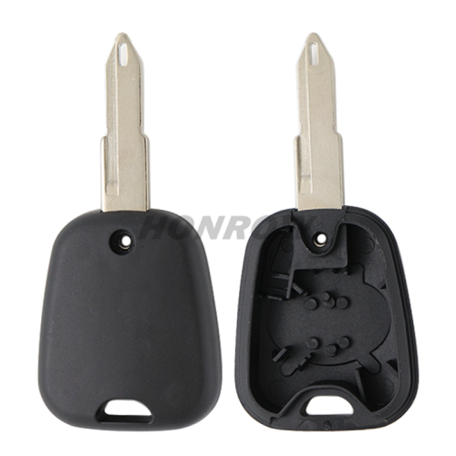 For Peugeot 2 button remote key blank with 206 key blade